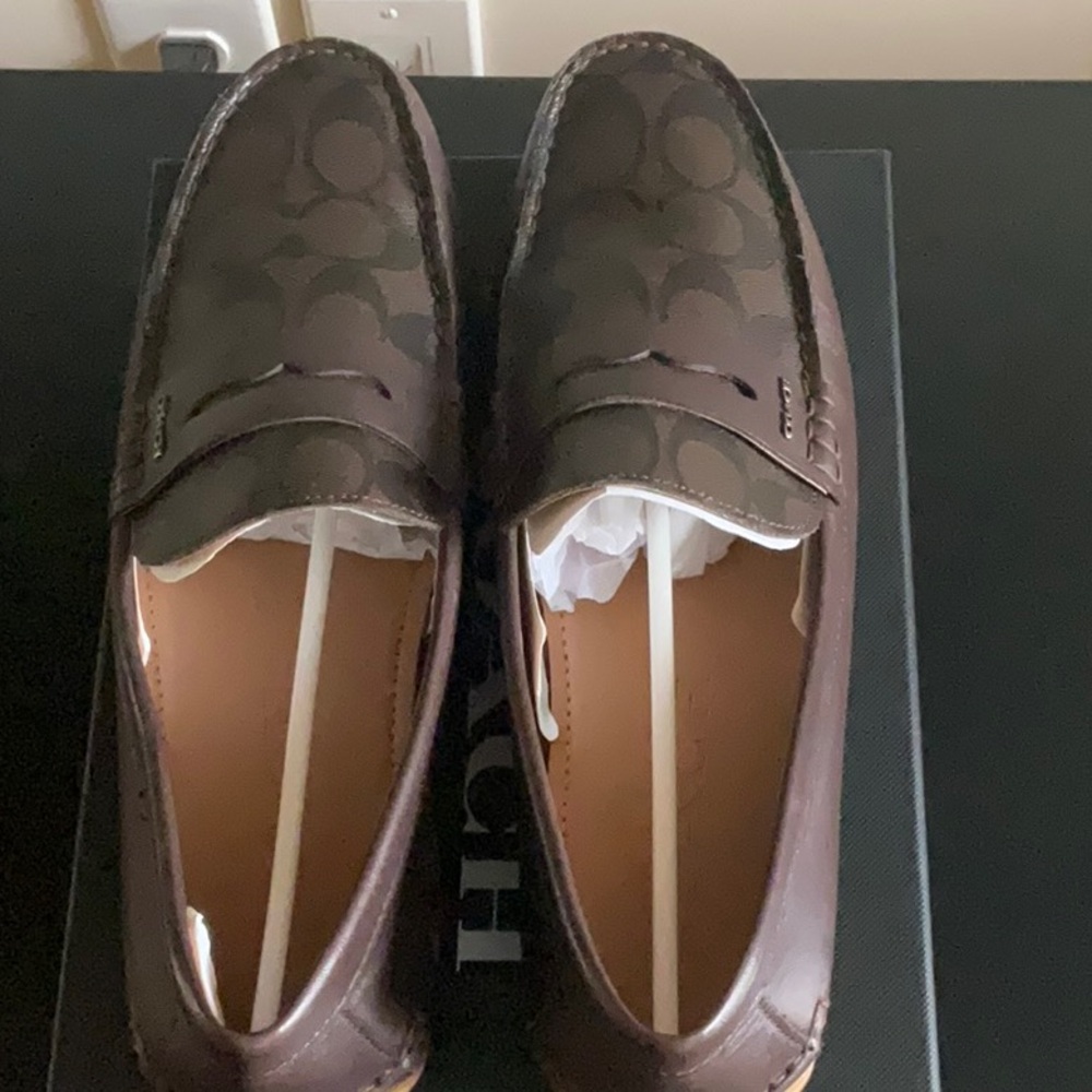 Coach Mott Driver Sig PVC Loafers - Mahogany - Picture 8 of 9